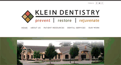 Desktop Screenshot of kleindentistry.com
