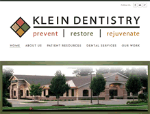 Tablet Screenshot of kleindentistry.com